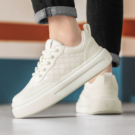 鞋子男鞋夏季透气薄款休闲板鞋高级感巨好看配西裤小白鞋镂空潮鞋