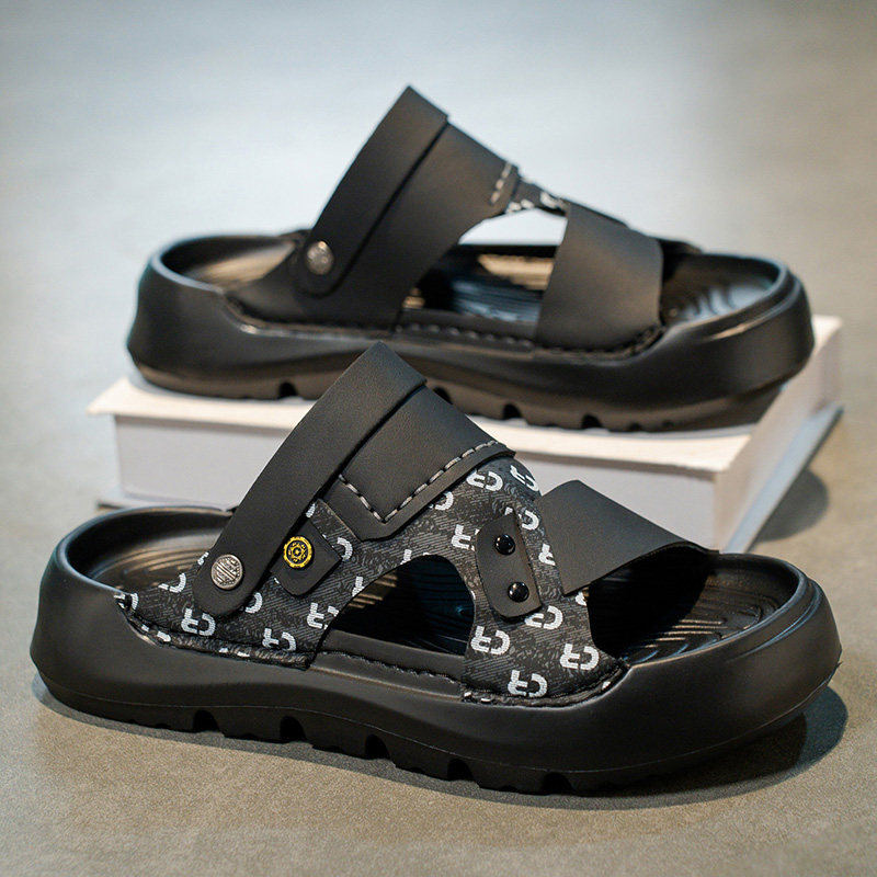 拖鞋男款夏季外穿防滑软底越南沙滩凉拖鞋男士室外两用司机开车凉鞋主图