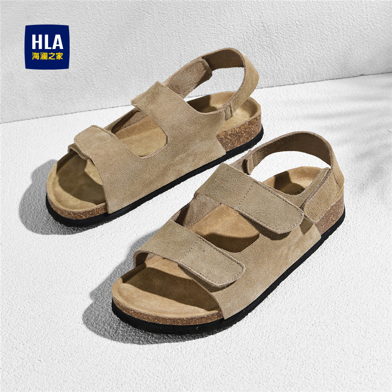 海澜之家2026年春季新款勃肯凉鞋男夏季软木底户外防滑休闲沙滩鞋主图