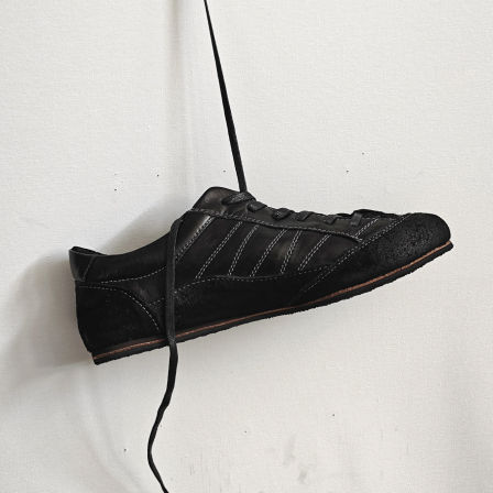 TBOF【vintage复古】洗水马皮麂皮 薄底休闲皮鞋 通勤百搭德训鞋