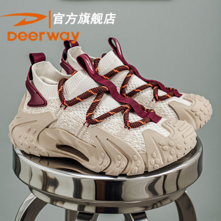 德尔惠男鞋2026夏季新款透气网鞋男生鞋子百搭袜子鞋休闲运动鞋子