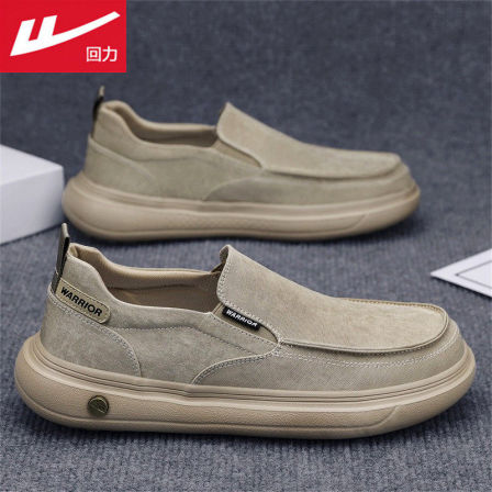 回力帆布鞋男款夏季透气复古百搭休闲板鞋一脚蹬运动轻便增高布鞋