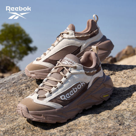 Reebok锐步男鞋防滑轻便户外徒步登山鞋夏季透气工作运动休闲老爹