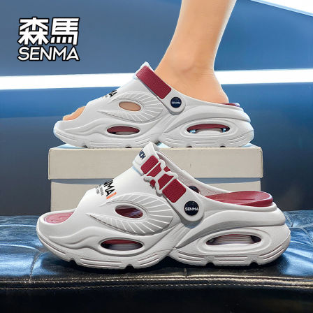 森马凉鞋男潮夏季外穿厚底防滑沙滩拖鞋男士开车两穿大码运动凉拖