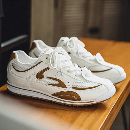 男鞋春夏季2026新款潮牌运动休闲鞋网面透气软底德训学生阿甘鞋子