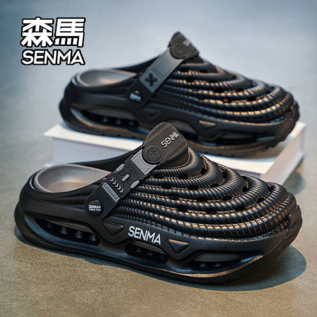 SENMA/森马洞洞鞋男款夏季网红超火户外开车两用防滑沙滩运动凉拖