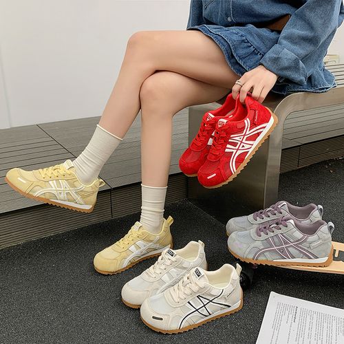 「雀尼现货」阿甘鞋德训鞋女2026春夏季新款休闲时尚百搭运动轻便软主图