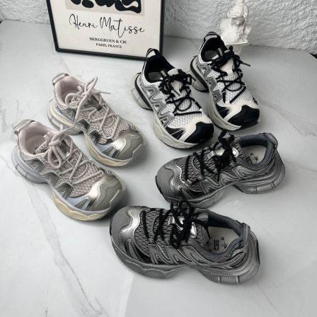 （安静专属)  春季新款百搭透气厚底时尚休闲女款老爹鞋266