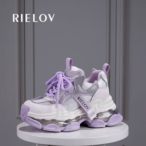 增高9.5cm小个子厚底时尚潮百搭网面女士休闲老爹鞋25183-2主图