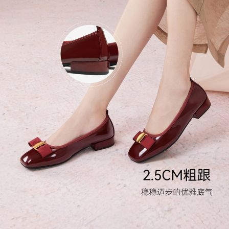 【梦中人】百思图2026春商场同款新款软底百搭浅口单鞋女鞋B1708AQ6