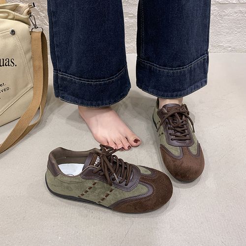 FKFD复古棕色德训鞋女2026新款春季爆款超火百搭运动休闲女鞋主图