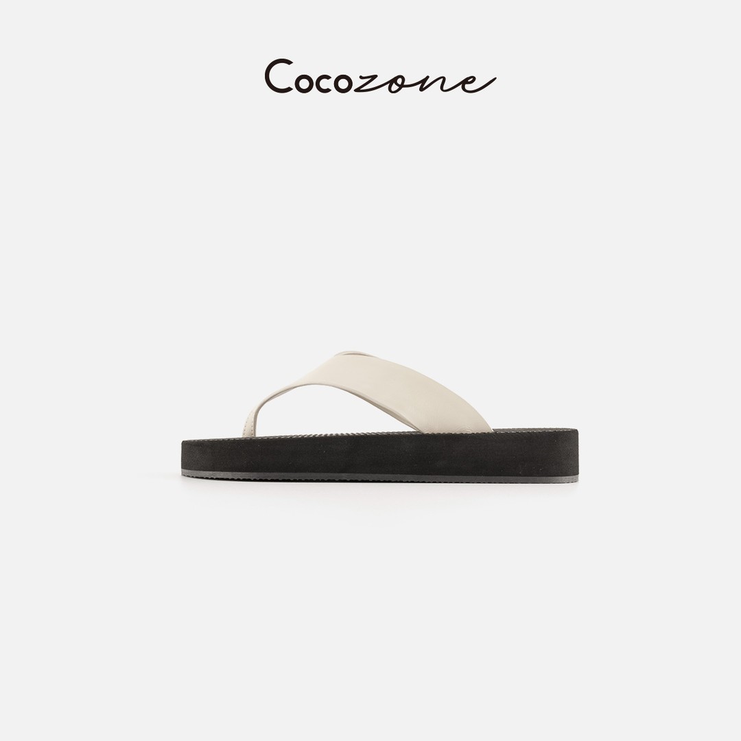 COCO ZONE刘一一夹趾简约基础人字拖拖鞋 CF2A0711主图