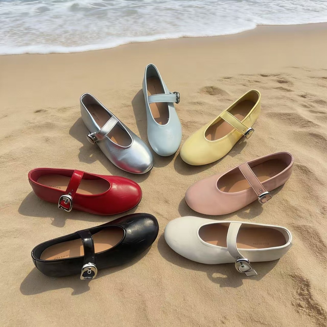 多巴胺女孩~甜美女生平底玛丽珍单鞋主图