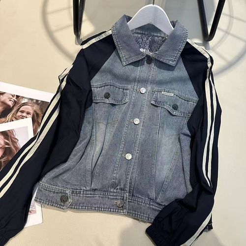《姚家优麦汇》Y8270春款牛仔外套设计感百搭时尚休闲女款主图