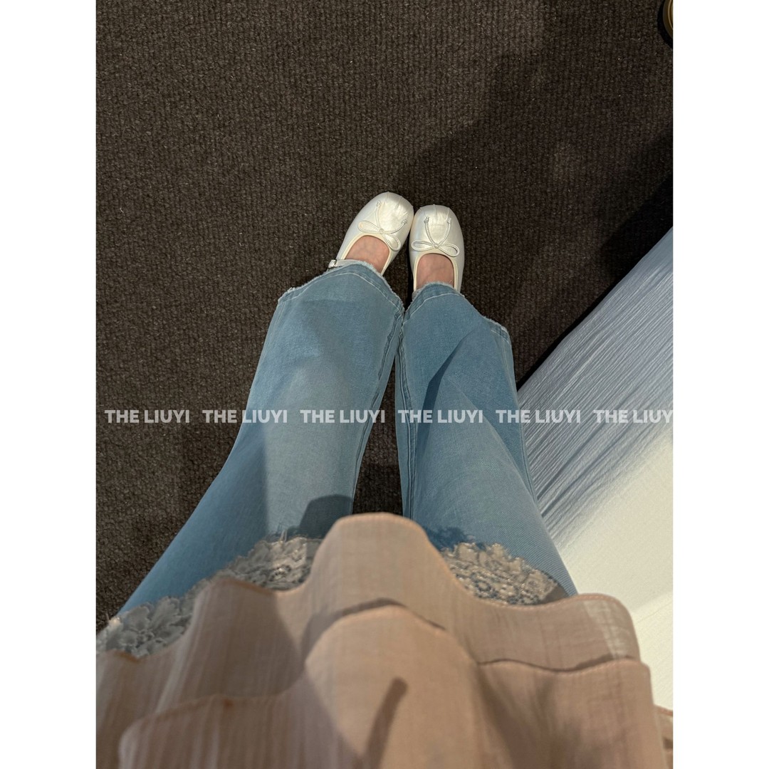 【LIUYI】5cm内增高精致方头蝴蝶结玛丽珍单鞋3052主图