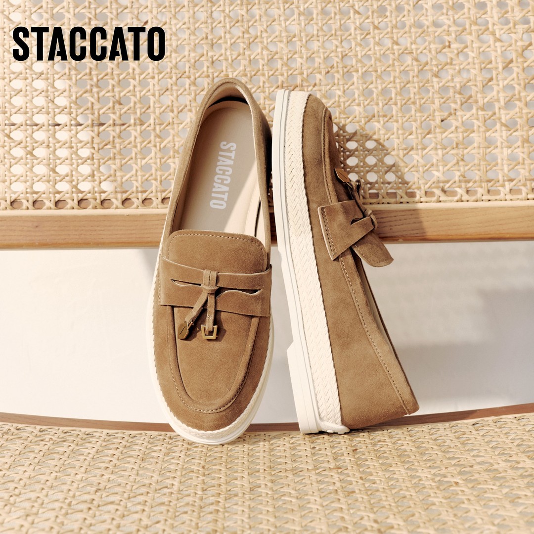 思加图2026春季新款马赛夏天乐福鞋单鞋女鞋EFR04AA6主图