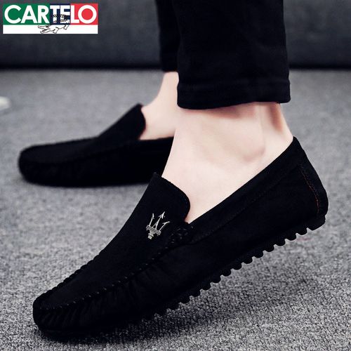 男士豆豆鞋春季爆款2026新款懒人一脚蹬男鞋商务休闲鞋子男款皮鞋主图