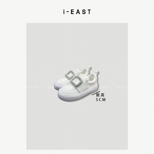 i-EAST 泡芙钻扣鞋~厚底增高面包百搭休闲鞋-6C PS9450主图