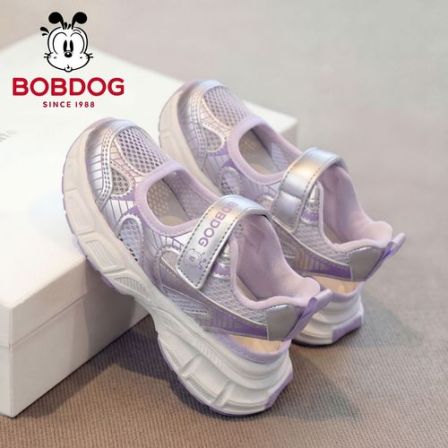 巴布豆女童凉鞋2026新款夏季运动鞋儿童鞋子软底网鞋透气网面鞋子