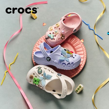 CROCS/卡骆驰【贝雅洞洞鞋】多巴胺儿童沙滩鞋拖鞋|207012/207013