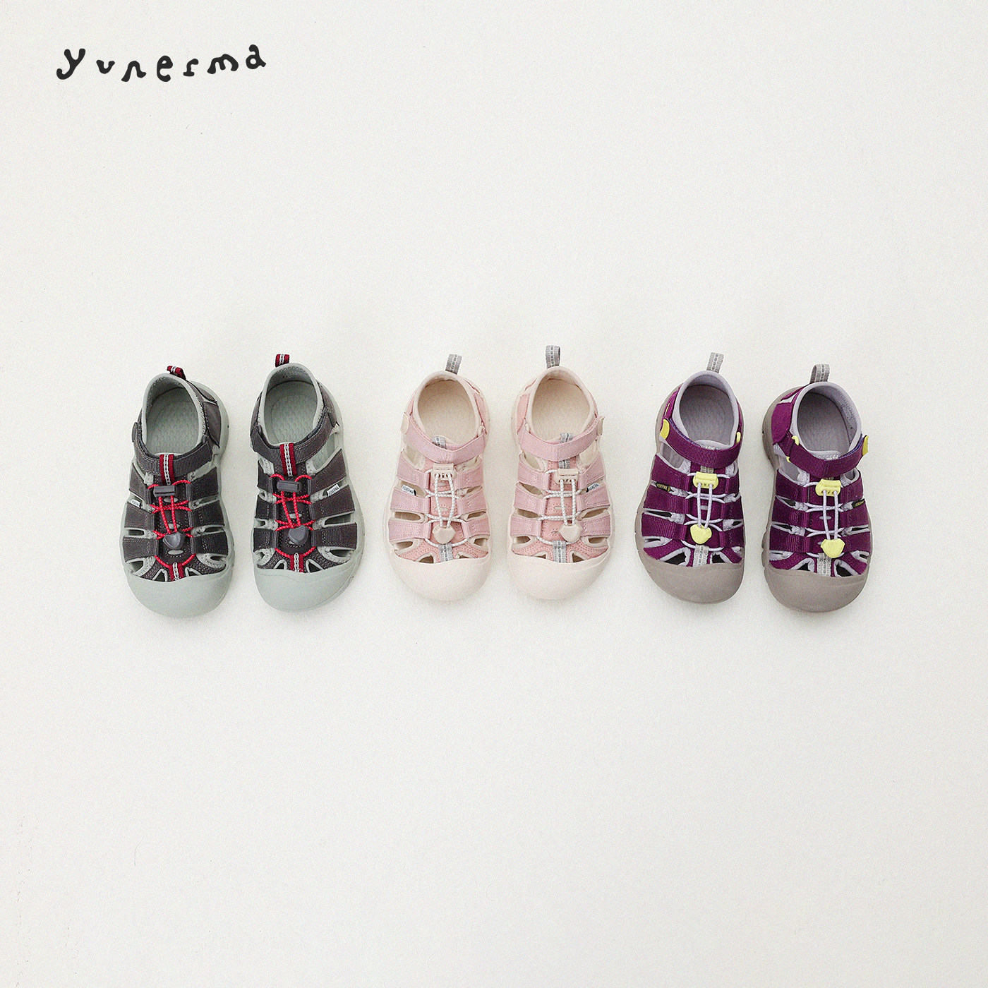 宝宝夏季百搭魔术贴运动凉鞋允儿妈女童2026新款软底鞋儿童防滑鞋主图