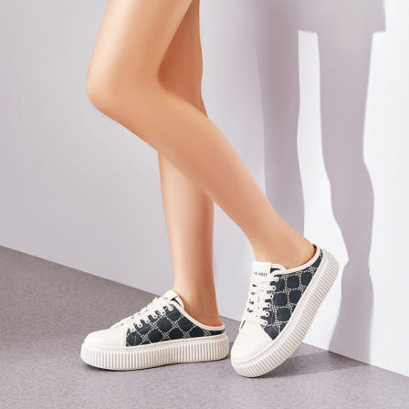 Nine West/玖熙厚底包头拖鞋女春夏季一脚蹬懒人鞋百搭休闲半拖鞋