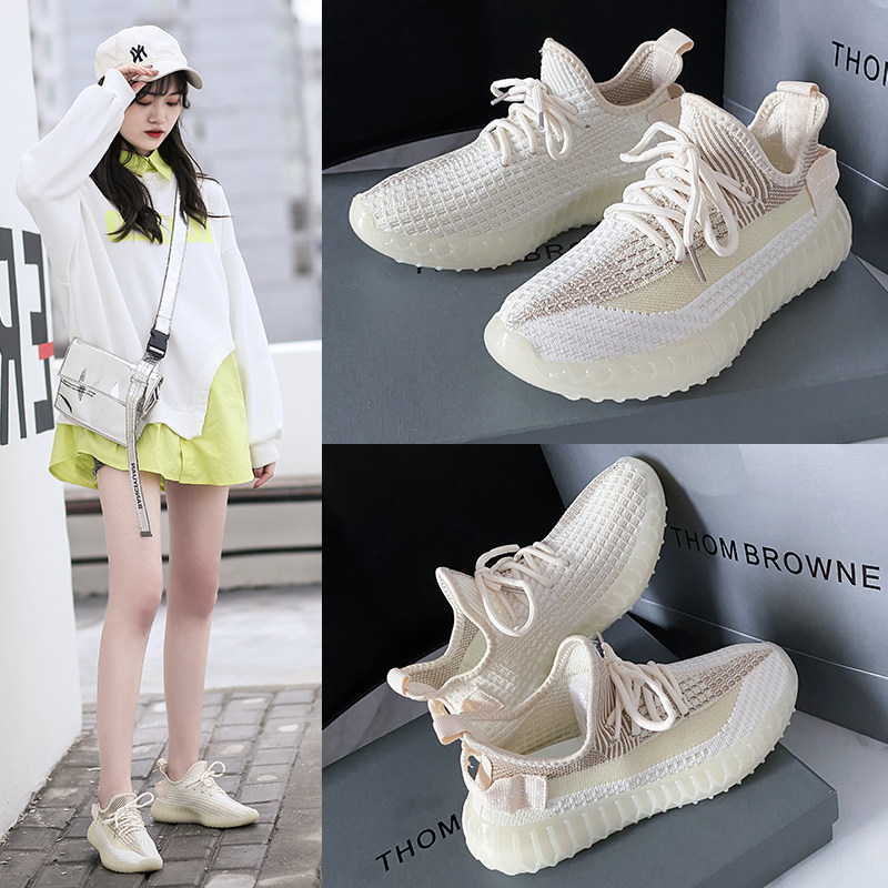 椰子鞋女夏季运动健身房跳绳瑜伽专鞋学生轻便减震跑步鞋超轻软底主图