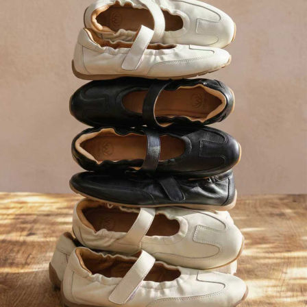 风家窄众运动芭蕾3CM复古玛丽珍2色德训休闲魔术贴平底单鞋WX0368