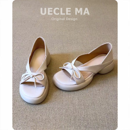 羊皮款~厚底凉鞋女2026新款时尚绝美不累脚配裙子百搭沙滩罗马鞋