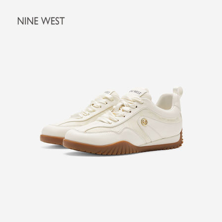 Nine West/玖熙2026春季新款复古拼接小白鞋厚底增高休闲运动板鞋