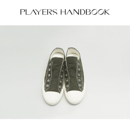 PH《橄榄》日系复古走线一脚蹬踩脚帆布鞋 PH6381