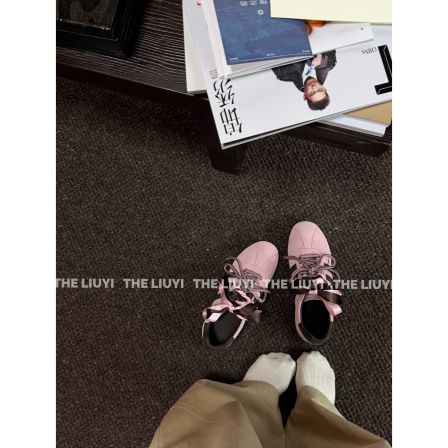 【LIUYI】春夏新款设计感粉色德训运动鞋3055