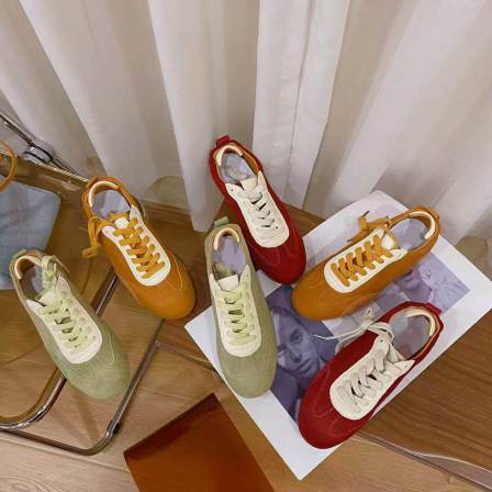 VK定制 韩版真皮时尚休闲运动鞋女1009-2