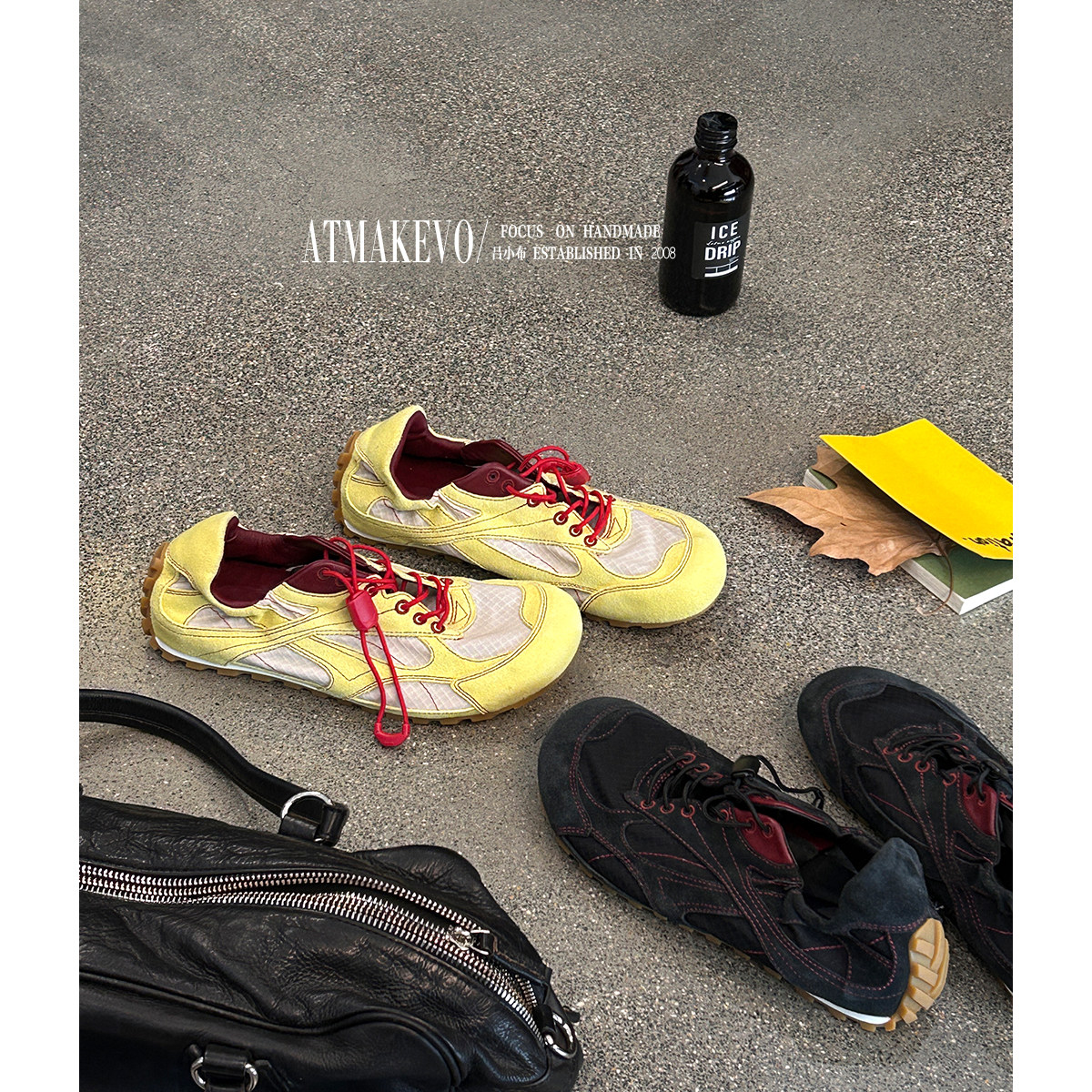 吕小布 | B家经典运动鞋 赤足感透气时尚真皮薄底跑鞋真皮休闲鞋主图