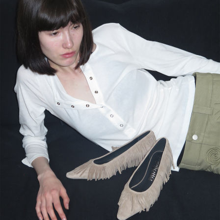 Maltelle原创手工羊皮中古尖头包鞋女春夏新款浅口一脚蹬高跟鞋女