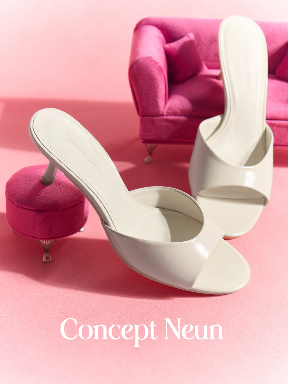 Concept Neun性感可爱圆头小猫跟细跟凉鞋女主图