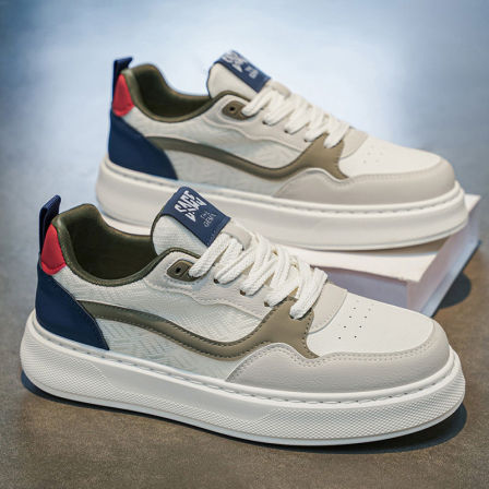 男鞋2026新款夏季透气网面运动休闲小白板鞋男生平底韩版百搭潮鞋