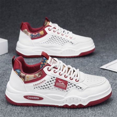 男鞋2026新款夏季透气薄款网面运动休闲小白板鞋夏天网鞋防臭潮鞋