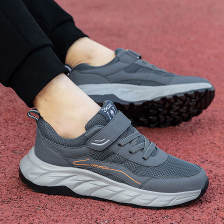 张凯丽老人鞋子男鞋2026新款春季爸爸鞋中老年舒适健步休闲运动鞋
