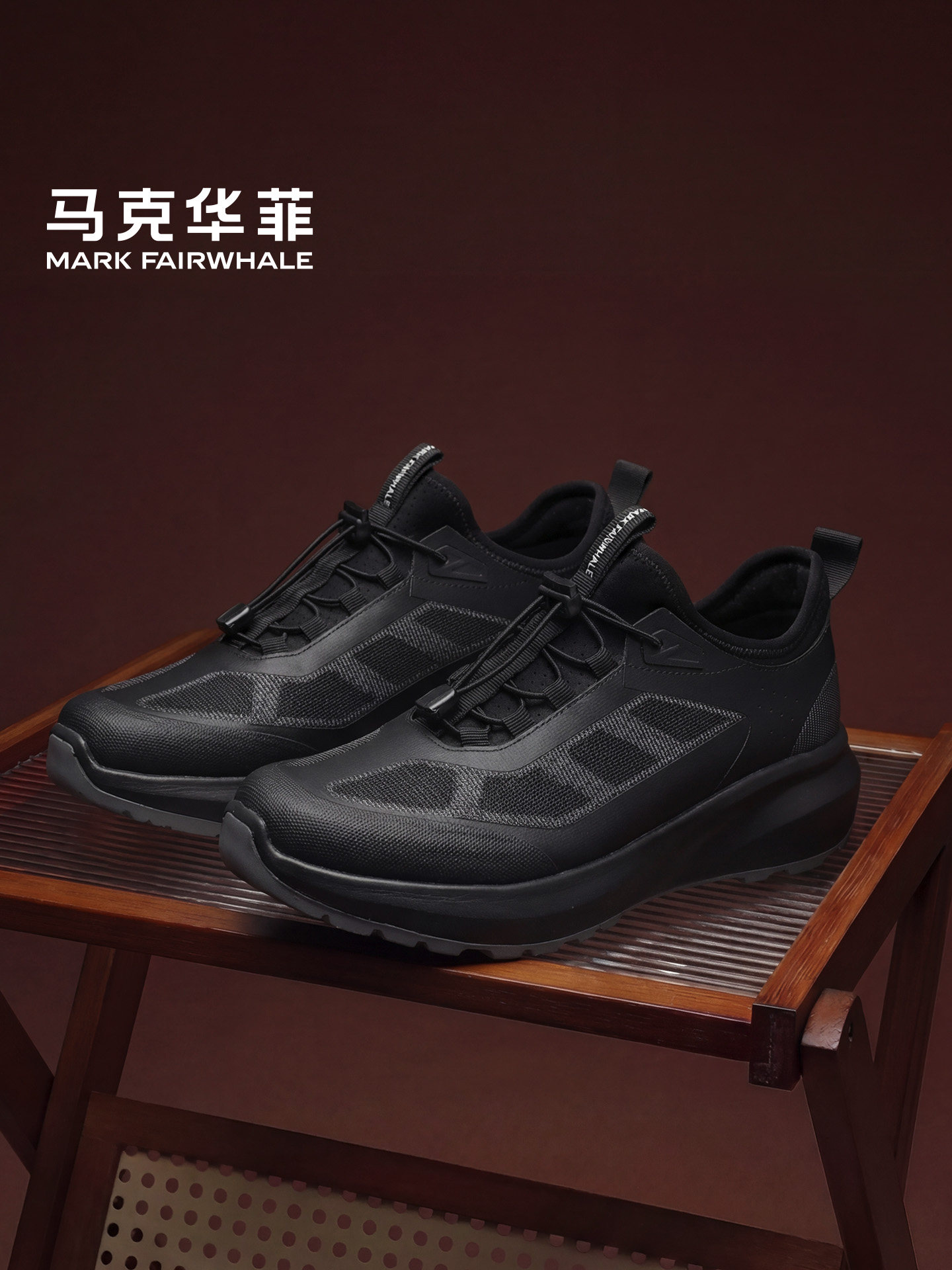 马克华菲男鞋2026新款夏季轻便软底男士休闲鞋免系带透气运动鞋男主图