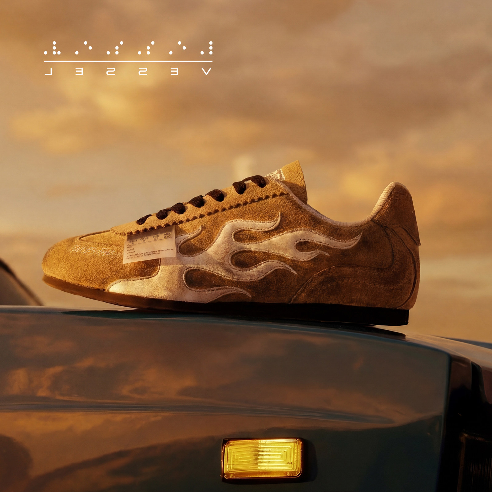 xVESSELx NDPD联名火车头火焰赛车休闲鞋男女同款主图