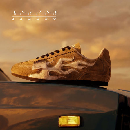 xVESSELx NDPD联名火车头火焰赛车休闲鞋男女同款