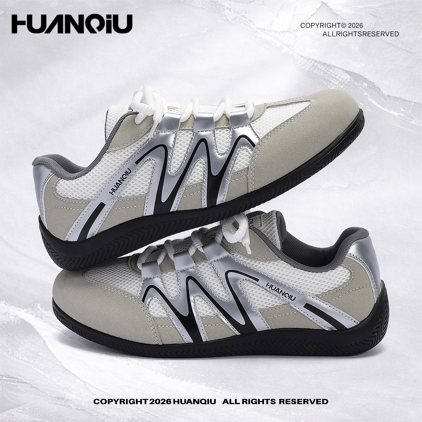 环球内增高德训鞋男鞋春夏季网面透气2026新款赛车鞋百搭休闲板鞋主图