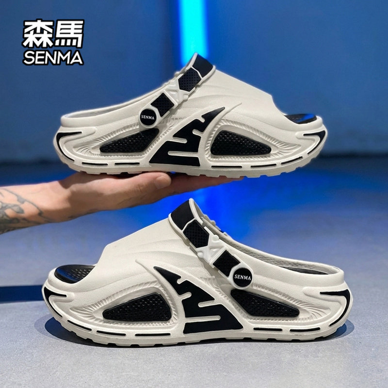 森马沙滩鞋男款夏季新款男士开车两用外穿踩屎感厚底运动休闲凉鞋主图