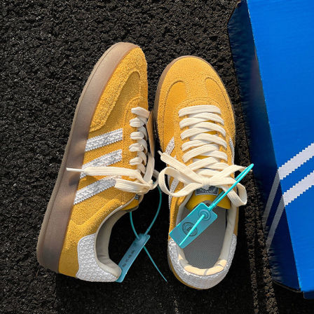 德国正品复古黄色德训鞋男女款2026春季新款厚底百搭运动休闲板鞋