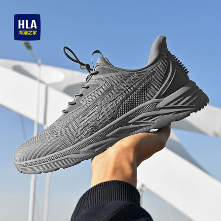 海澜之家男鞋2026新款休闲运动鞋男透气网面轻便中老年爸爸跑步鞋