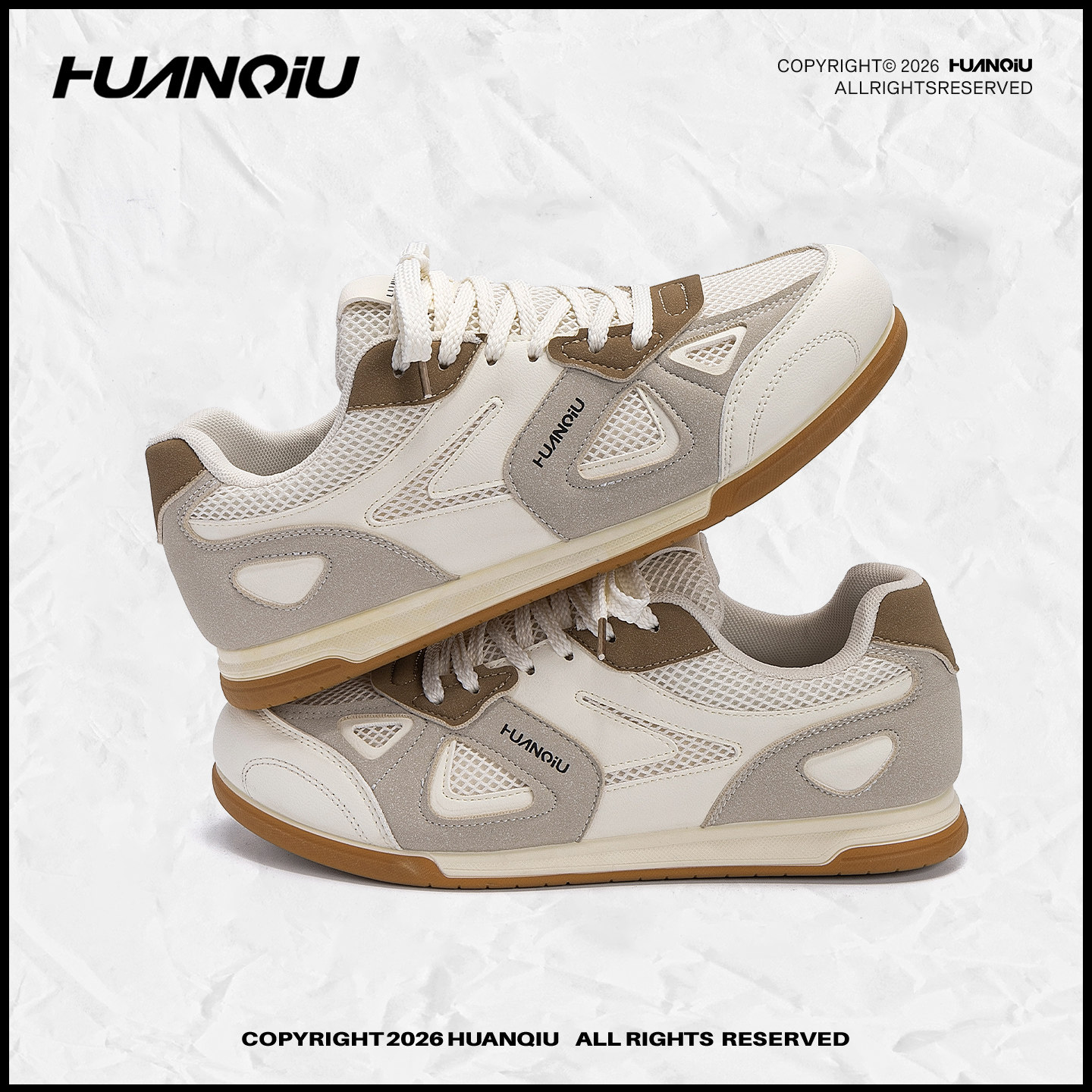 环球三明治轻训鞋男鞋春季透气运动休闲板鞋薄底赛车鞋复古德训鞋主图