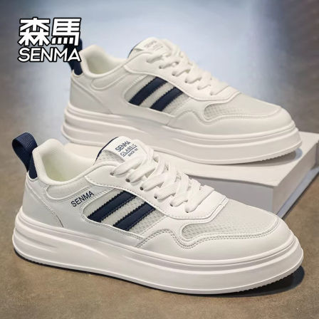 森马男鞋2026新款夏季网面透气薄款休闲小白鞋青少年增高运动板鞋