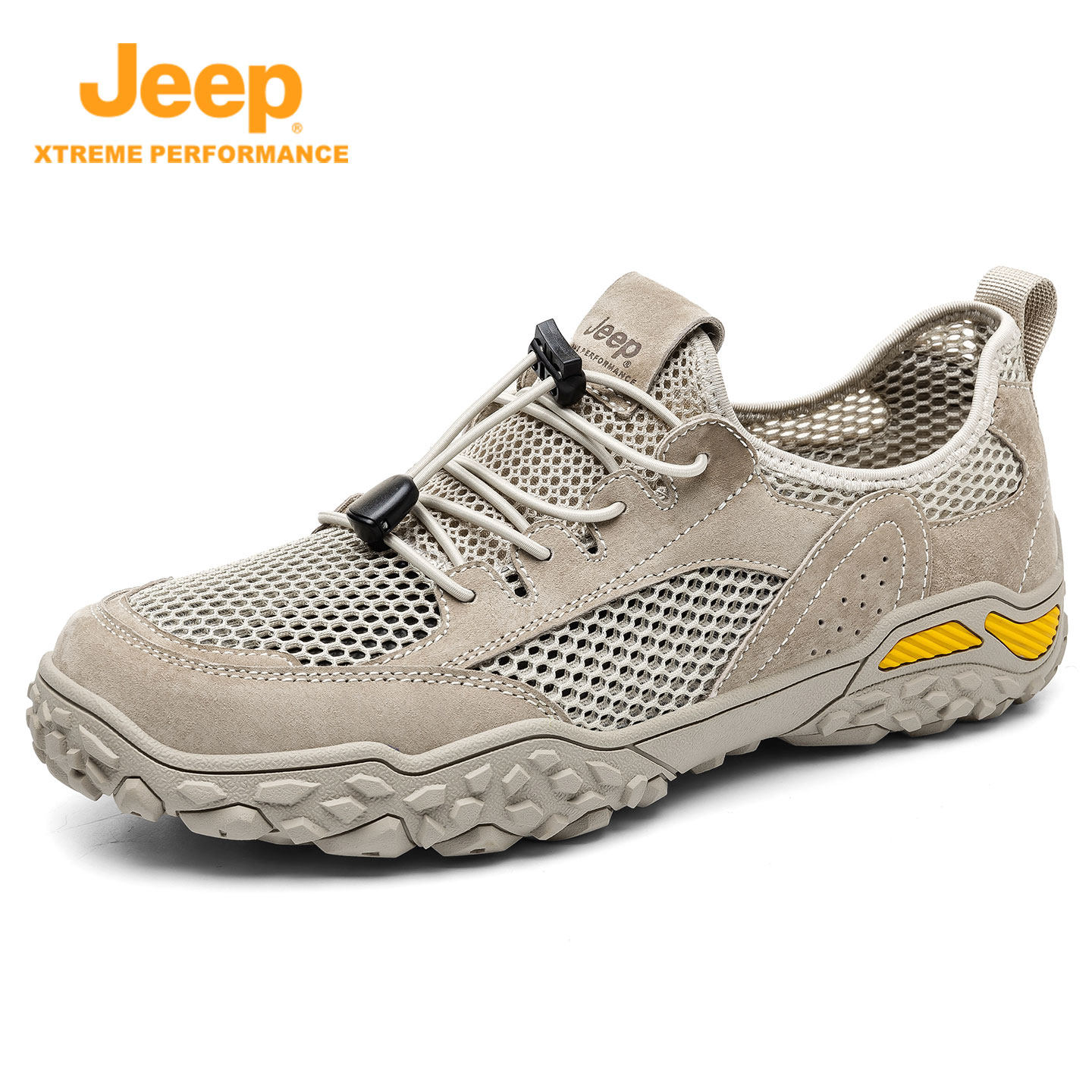 jeep吉普男鞋夏季透气网鞋薄款镂空网面防臭运动鞋免系带休闲鞋子主图