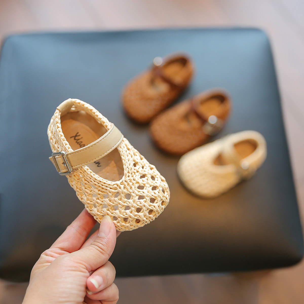 女宝宝凉鞋夏季防滑底婴幼儿学步鞋透气女童鞋子公主鞋女宝小皮鞋主图